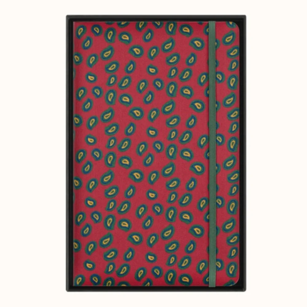 MOLESKINE LIMITED EDITION ITALIAN SILK HARDCOVER NOTEBOOK LARGE 176 Pages Red